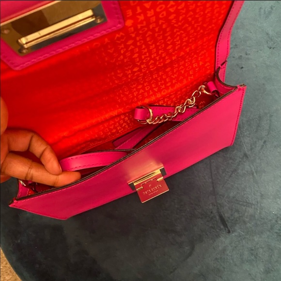 Kate Spade Pink / Magenta Cross Body Clutch Purse - Picture 2 of 6